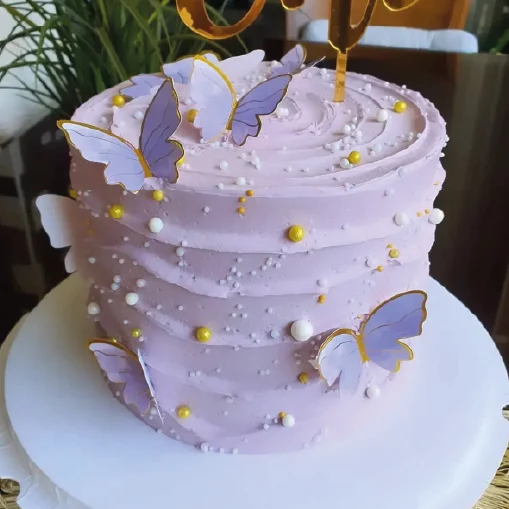 gateau mauve